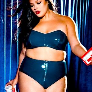 Leather Tease Vinyl Booty Short